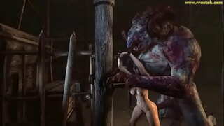 3D rhamncwa yenza i-girls isisu bulge